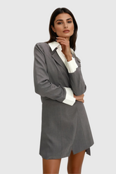 Alyosha Buckle Lapel Asymmetric Blazer